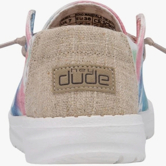 NWT HEY DUDE Wendy Boho TODDLER Girls Shoes Tie Dye - Picture 4 of 6